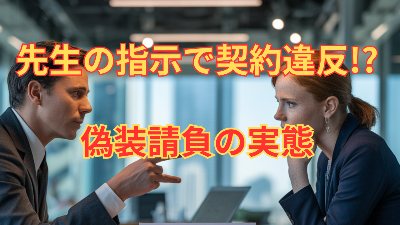【注意】先生の指示で契約違反？学校用務と偽装請負の実態