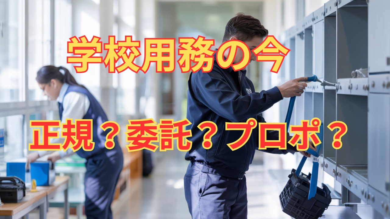 【現状整理】学校用務は今どうなっている？雇用と契約の多様化